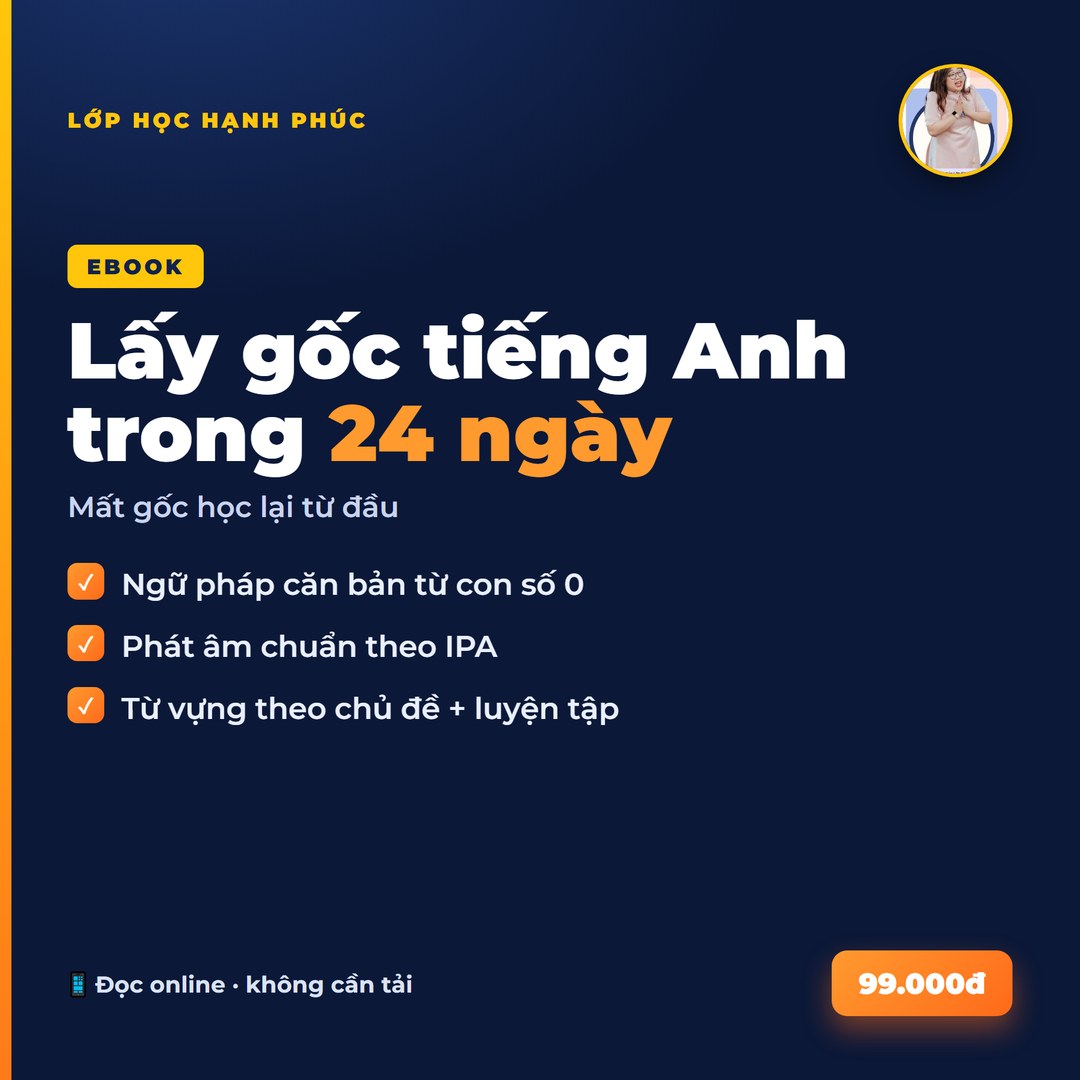 Ebook: 24 ngày Lấy gốc tiếng Anh