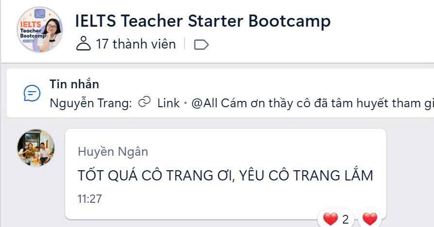 Cảm nhận học viên