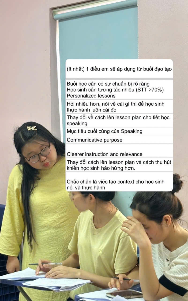 Cảm nhận học viên