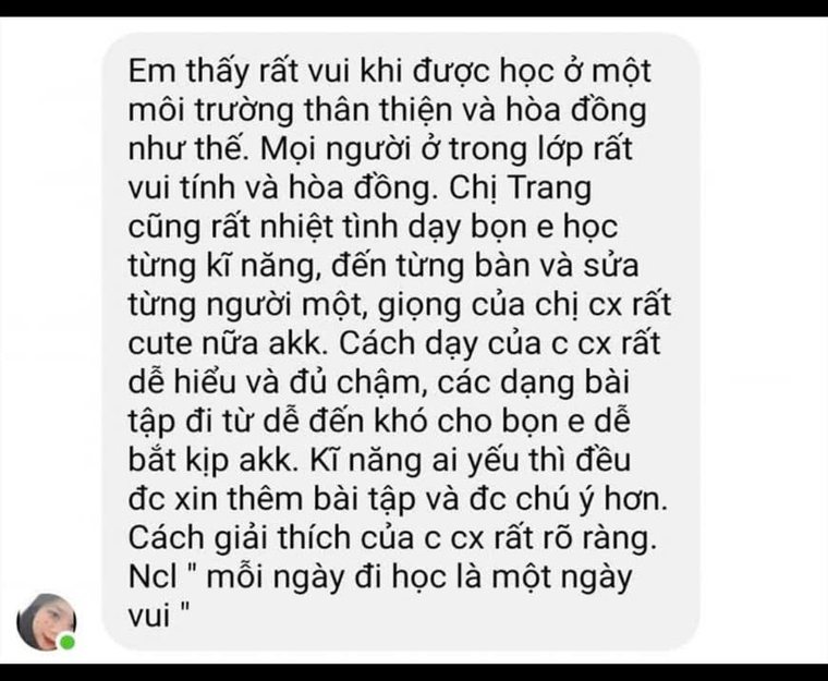 Cảm nhận thật của học trò về cô Trang và khóa học