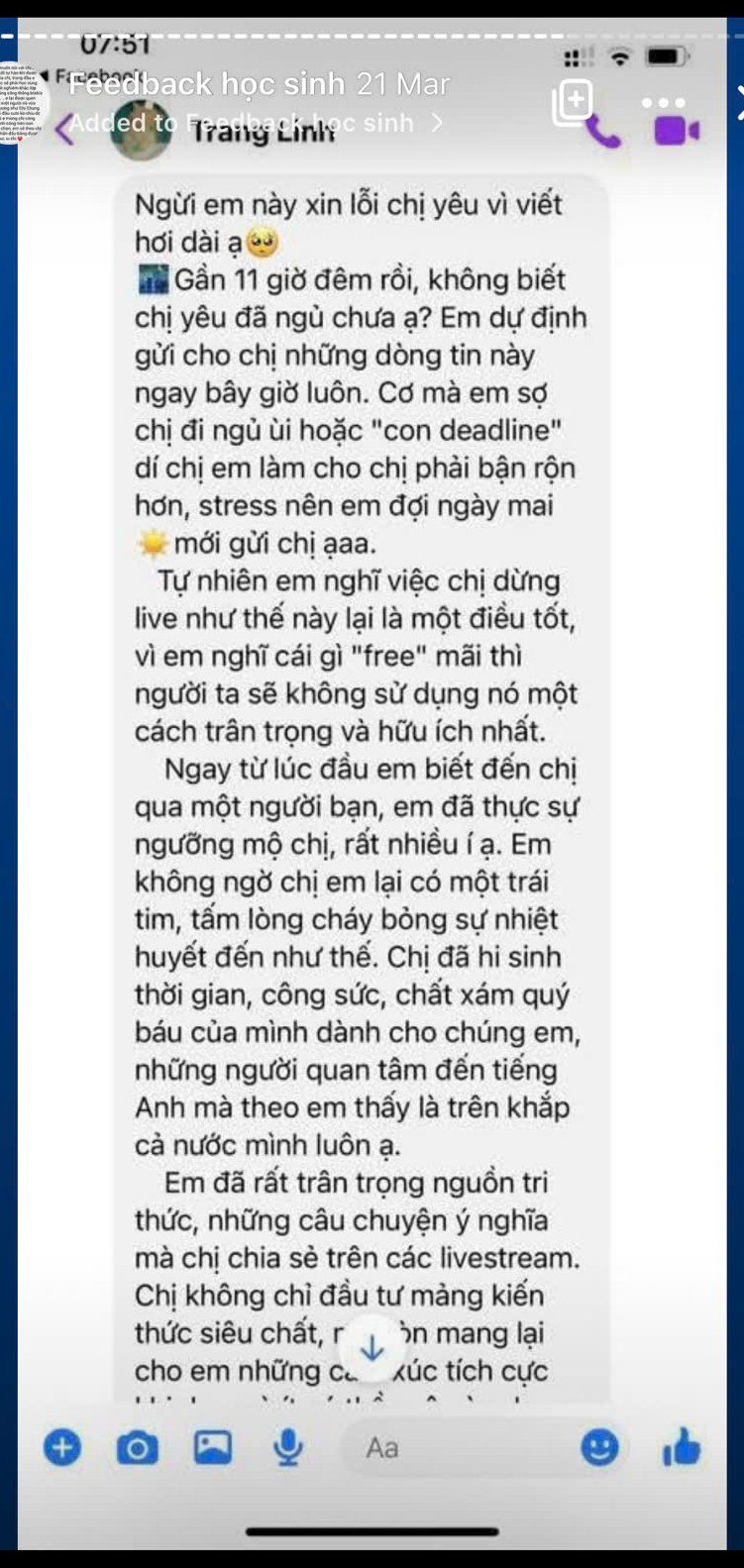 Cảm nhận thật của học trò về cô Trang và khóa học