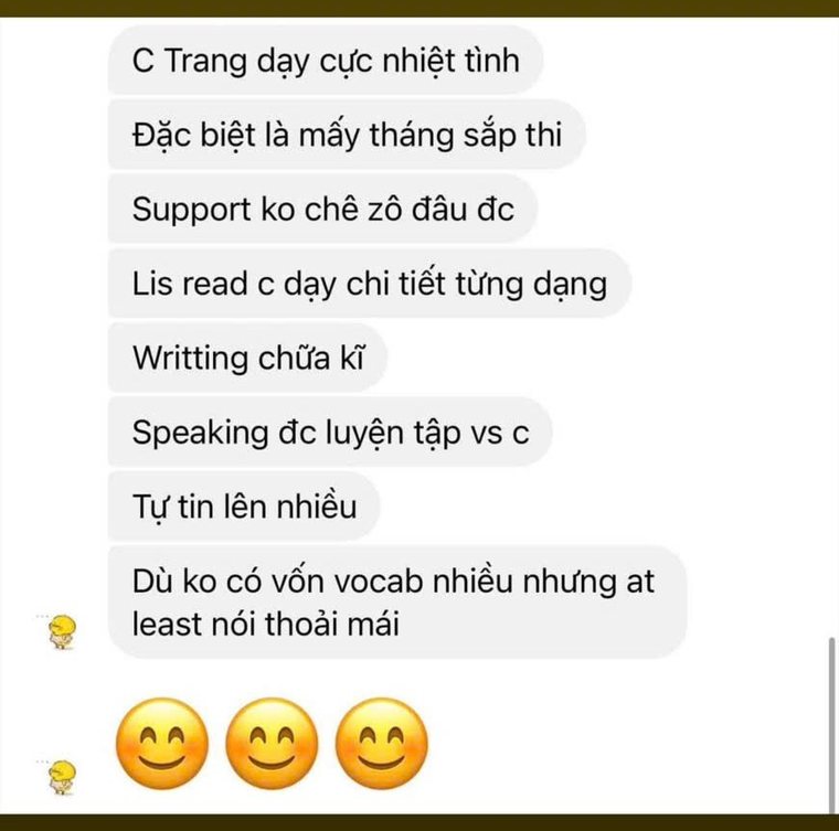 Cảm nhận thật của học trò về cô Trang và khóa học