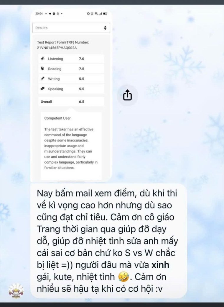 Cảm nhận thật của học trò về cô Trang và khóa học