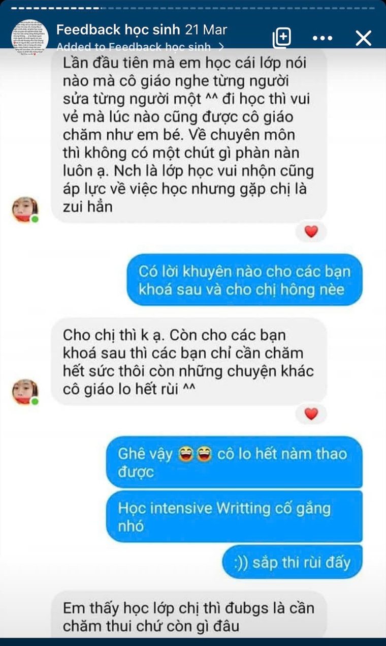 Cảm nhận thật của học trò về cô Trang và khóa học