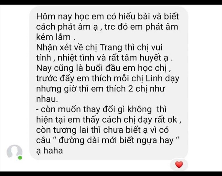 Cảm nhận thật của học trò về cô Trang và khóa học