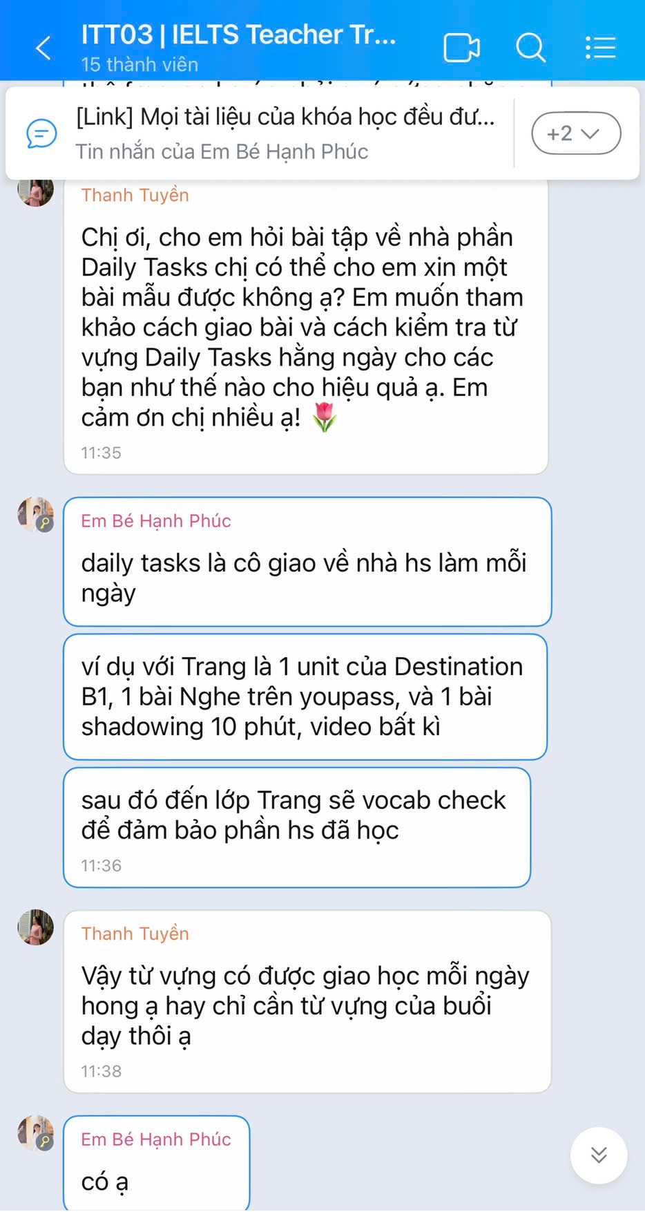 Cảm nhận giáo viên
