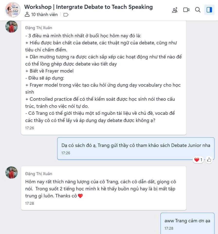Cảm nhận giáo viên