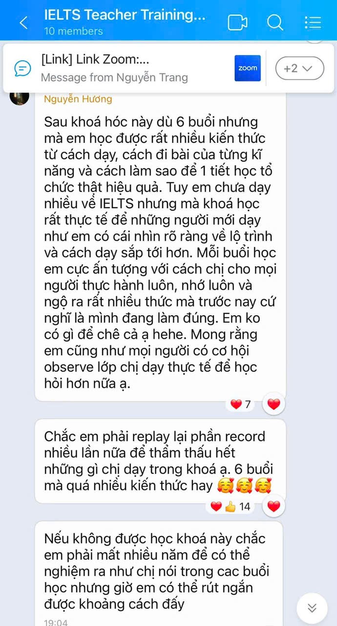 Cảm nhận giáo viên