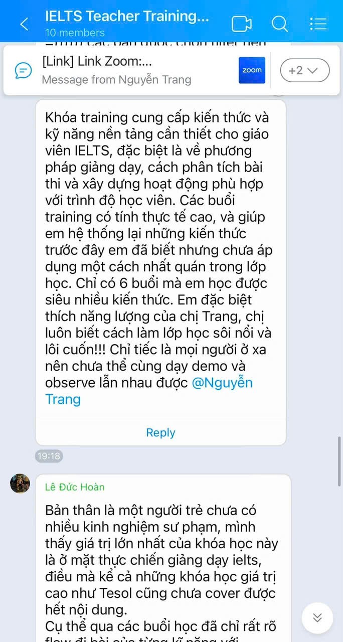 Cảm nhận giáo viên