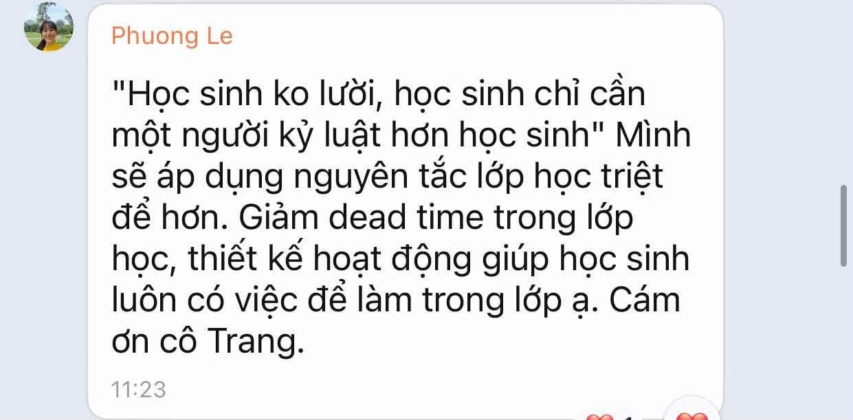 Cảm nhận giáo viên