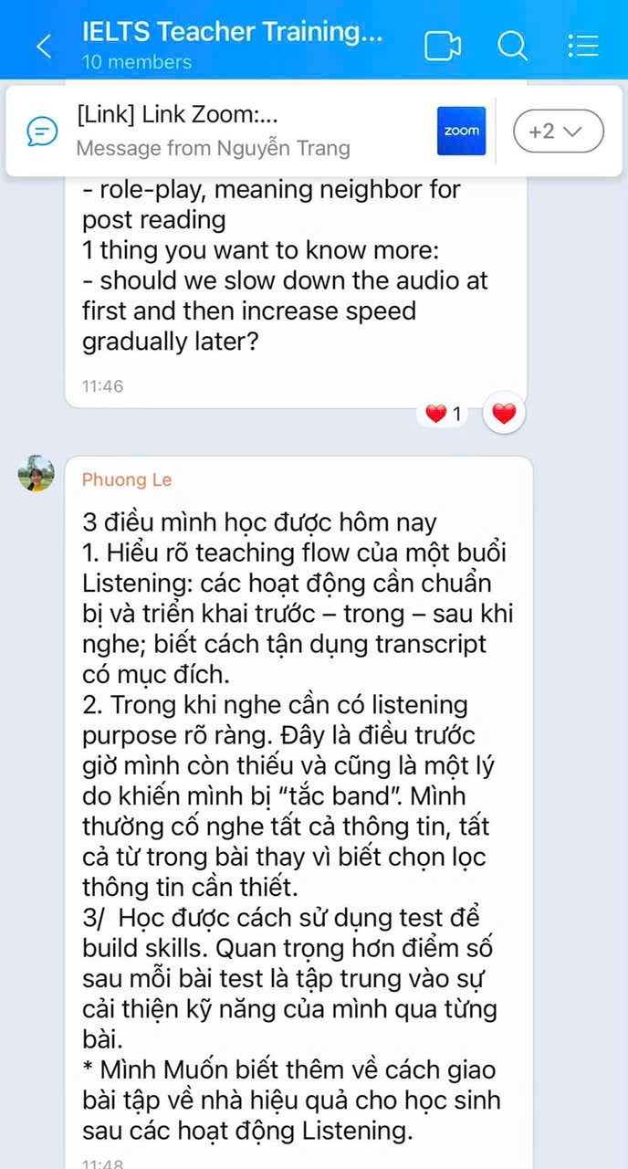 Cảm nhận giáo viên