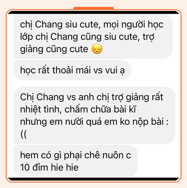Cảm nhận học viên