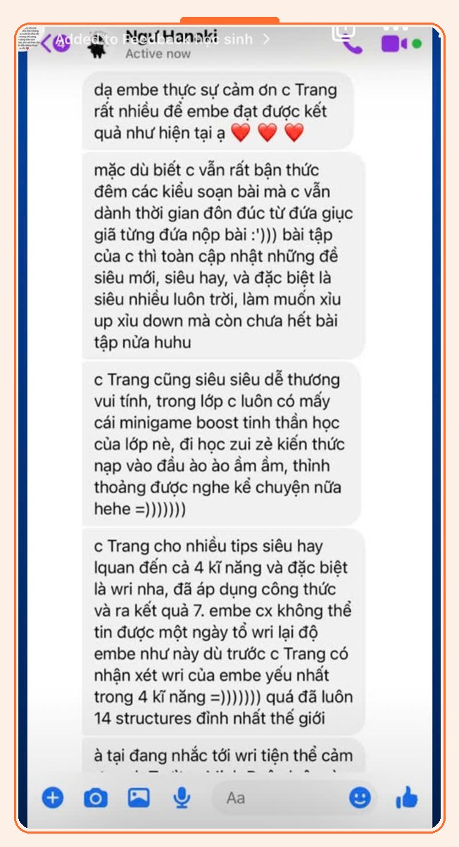 Cảm nhận học viên