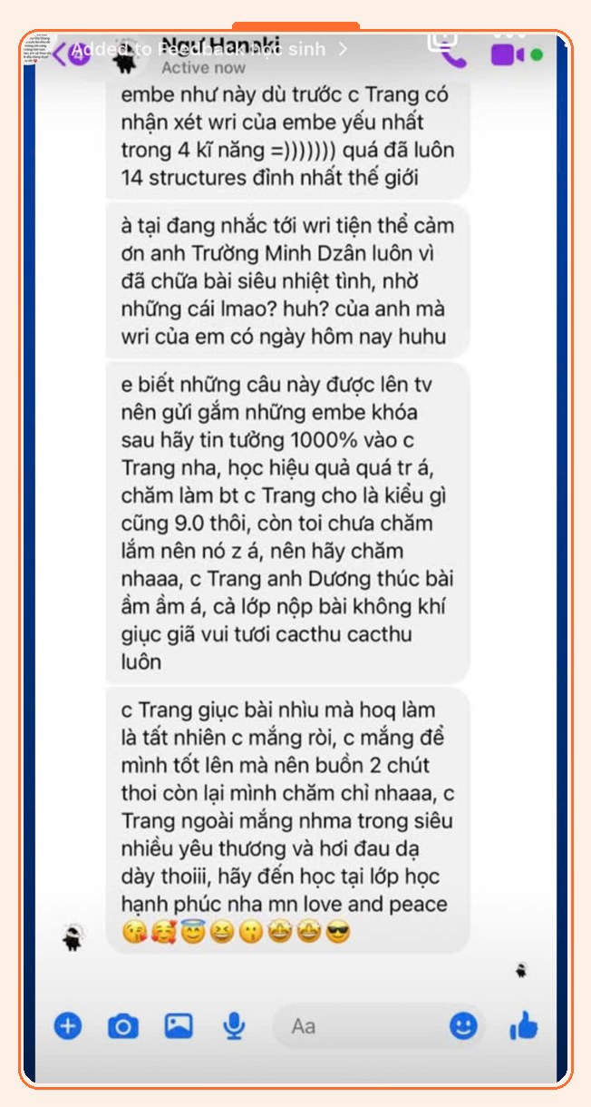 Cảm nhận học viên