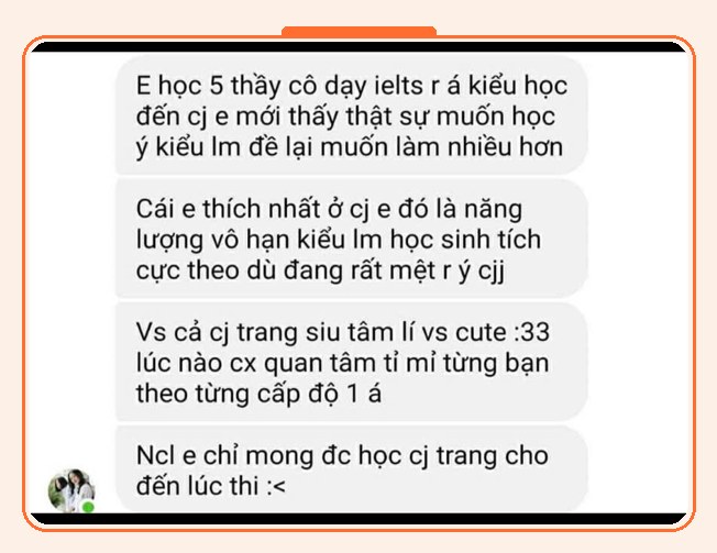 Cảm nhận học viên