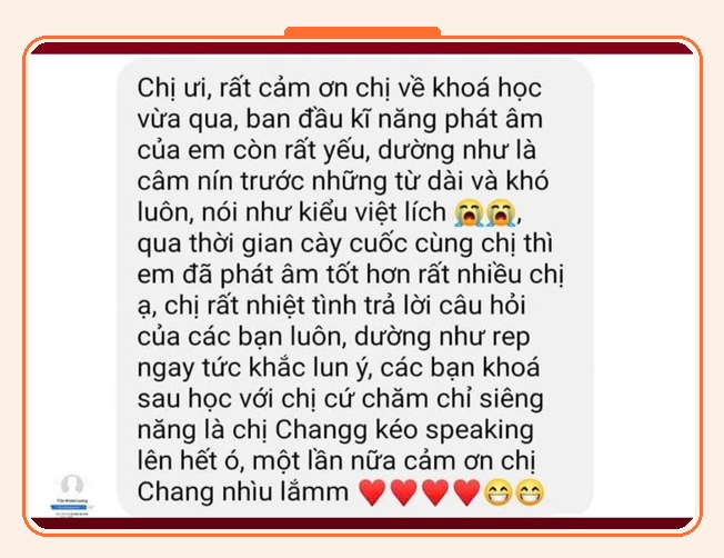 Cảm nhận học viên