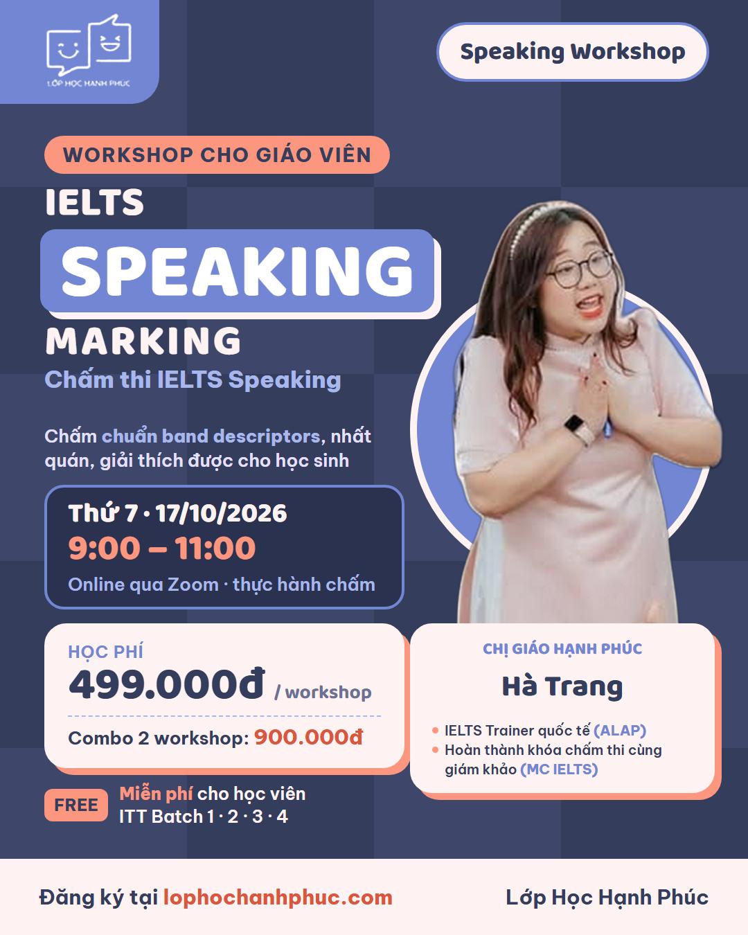Workshop Chấm IELTS Speaking